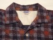 画像4: 50s WOODBURY PANEL (BLOCK) CHECK PRINT CORDUROY OPEN COLLAR SHIRT (4)