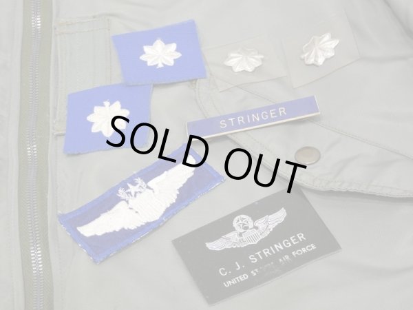 画像15: 50s US AIR FORCE USAF L-2B FLIGHT JACKET with PILOT PATCH (15)