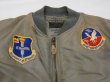 画像4: 50s US AIR FORCE USAF MA-1 FLIGHT JACKET with SQUADRON PATCH GOOD FADE (4)