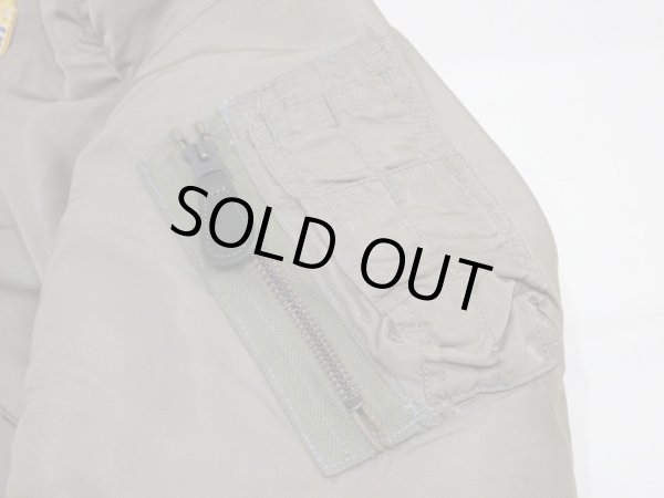 画像11: 50s US AIR FORCE USAF MA-1 FLIGHT JACKET with SQUADRON PATCH GOOD FADE (11)