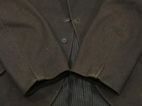 画像9: 10s 20s UNKNOWN BESPOKE WOOL SACK COAT  (9)