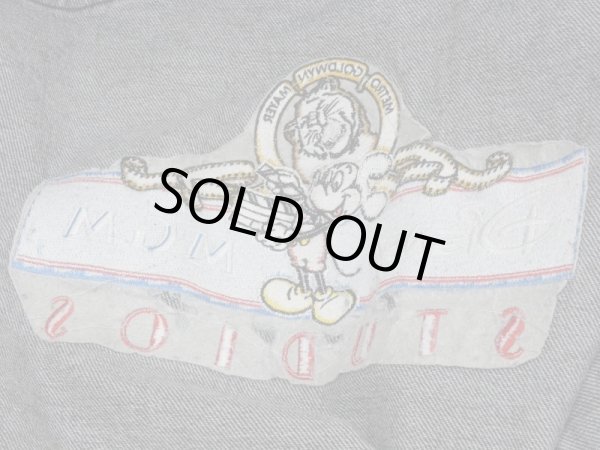 画像9: 80s 90s Levi's 70507-4858 YARN DYED BLACK DENIM JACKET GJ with DISNEY MGM STUDIOS PATCH MADE IN USA (9)