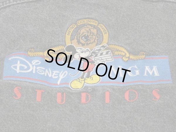 画像13: 80s 90s Levi's 70507-4858 YARN DYED BLACK DENIM JACKET GJ with DISNEY MGM STUDIOS PATCH MADE IN USA (13)