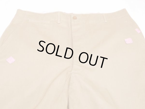 画像4: 40s US ARMY M-41 M-42 COTTON KHAKI CHINO TROUSERS PANTS 38×33 DEAD STOCK (4)