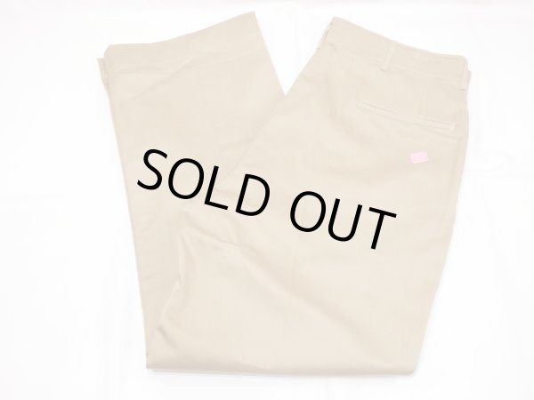 画像3: 40s US ARMY M-41 M-42 COTTON KHAKI CHINO TROUSERS PANTS 38×33 DEAD STOCK (3)