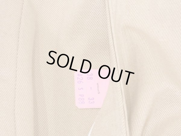 画像5: 40s US ARMY M-41 M-42 COTTON KHAKI CHINO TROUSERS PANTS 38×33 DEAD STOCK (5)