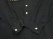 画像8: 50s Regent BLACK PLAIN SOLID LOOP COLLAR RAYON GABARDINE SHIRT with EMBROIDERED (8)