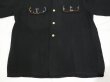 画像6: 50s Regent BLACK PLAIN SOLID LOOP COLLAR RAYON GABARDINE SHIRT with EMBROIDERED (6)