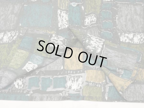 画像9: 60s Golden Arrow ABSTRACT ALL OVER PATTERN SQUARE SHIRT (9)