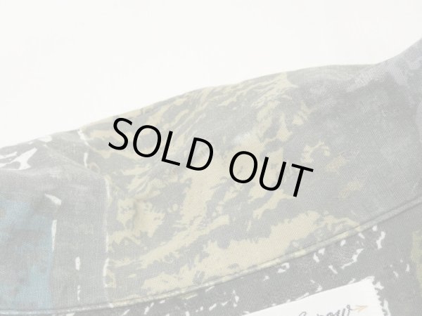 画像5: 60s Golden Arrow ABSTRACT ALL OVER PATTERN SQUARE SHIRT (5)