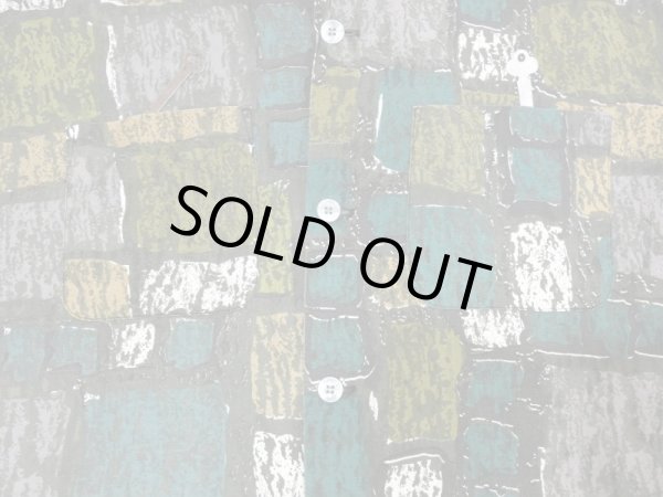 画像8: 60s Golden Arrow ABSTRACT ALL OVER PATTERN SQUARE SHIRT (8)