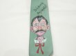 画像3: 50s UNKNOWN 4 EYES DRUNK MAN HAND PRINTED NECK TIE (3)