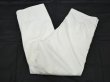 画像3: 60s US ARMY FOOD HANDLER'S WHITE COTTON DRILL TROUSERS PANTS DEAD STOCK (3)