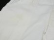 画像8: 60s US ARMY FOOD HANDLER'S WHITE COTTON DRILL TROUSERS PANTS DEAD STOCK (8)
