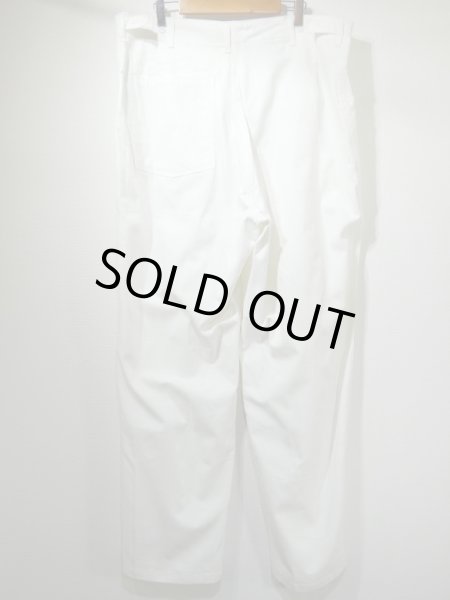 60s US ARMY FOOD HANDLER'S WHITE COTTON DRILL TROUSERS PANTS