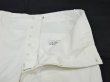 画像5: 60s US ARMY FOOD HANDLER'S WHITE COTTON DRILL TROUSERS PANTS DEAD STOCK (5)