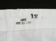 画像6: 60s US ARMY FOOD HANDLER'S WHITE COTTON DRILL TROUSERS PANTS DEAD STOCK (6)