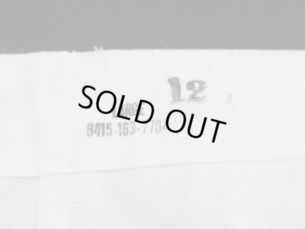 画像6: 60s US ARMY FOOD HANDLER'S WHITE COTTON DRILL TROUSERS PANTS DEAD STOCK (6)