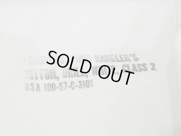 画像7: 60s US ARMY FOOD HANDLER'S WHITE COTTON DRILL TROUSERS PANTS DEAD STOCK (7)