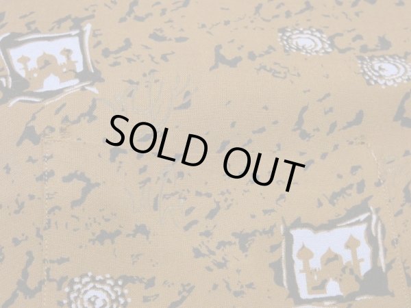 画像7: 50s MW BRENT ALL OVER PATTERN RAYON OPEN COLLAR SHIRT (7)