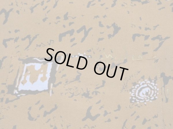 画像8: 50s MW BRENT ALL OVER PATTERN RAYON OPEN COLLAR SHIRT (8)