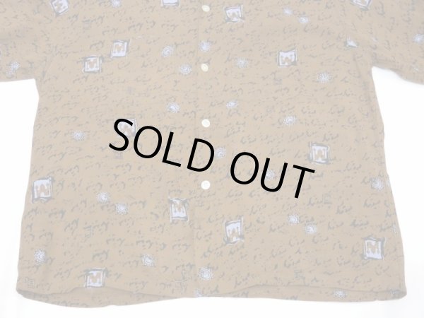 画像6: 50s MW BRENT ALL OVER PATTERN RAYON OPEN COLLAR SHIRT (6)