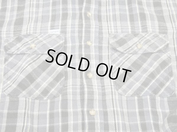 画像5: 80s 90s Carhartt GRAY PLAID HEAVY FLANNEL SHIRT MADE IN USA ？ (5)