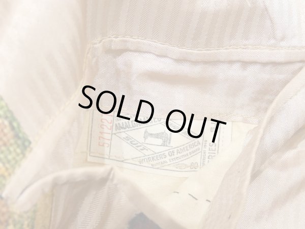 画像9: 60s Hannry's MEDIEVAL MURAL PATTERN HEMP TAILORED JACKET (9)