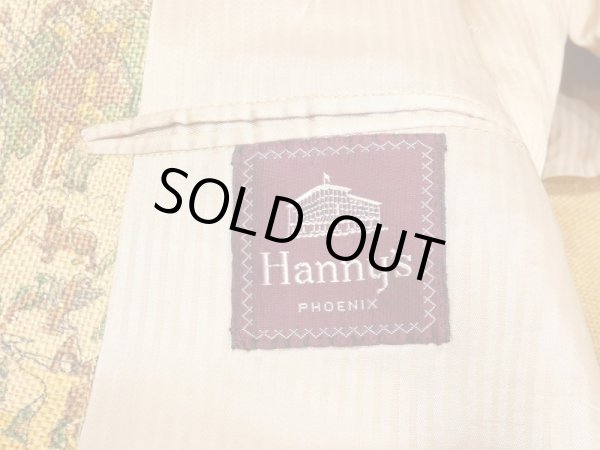 画像8: 60s Hannry's MEDIEVAL MURAL PATTERN HEMP TAILORED JACKET (8)