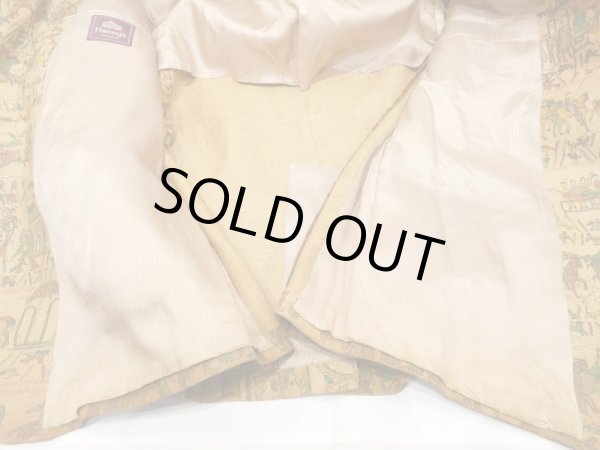 画像10: 60s Hannry's MEDIEVAL MURAL PATTERN HEMP TAILORED JACKET (10)