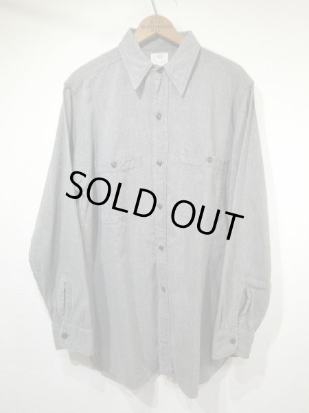 画像1: 50s BIG CHIEF SALT&PEPPER BLACK CHAMBRAY SHIRT (1)