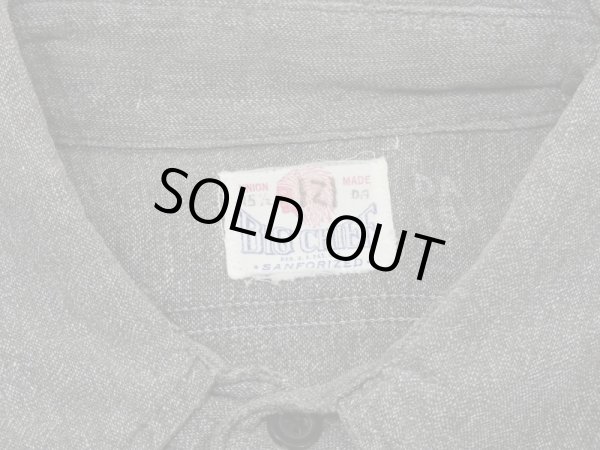 画像3: 50s BIG CHIEF SALT&PEPPER BLACK CHAMBRAY SHIRT (3)