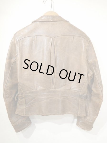 画像3: 40s SPORT TOGS ？PONY HORSE HIDE D STITCH LEATHER SPORTS JACKET (3)
