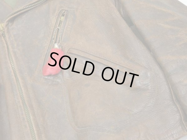 画像7: 40s SPORT TOGS ？PONY HORSE HIDE D STITCH LEATHER SPORTS JACKET (7)