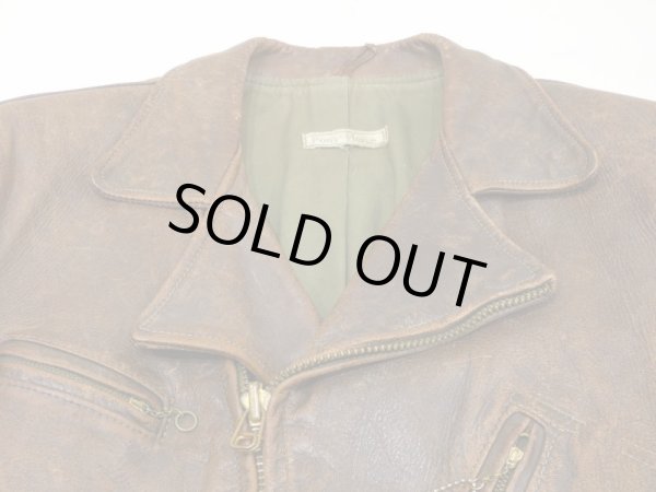 画像4: 40s SPORT TOGS ？PONY HORSE HIDE D STITCH LEATHER SPORTS JACKET (4)