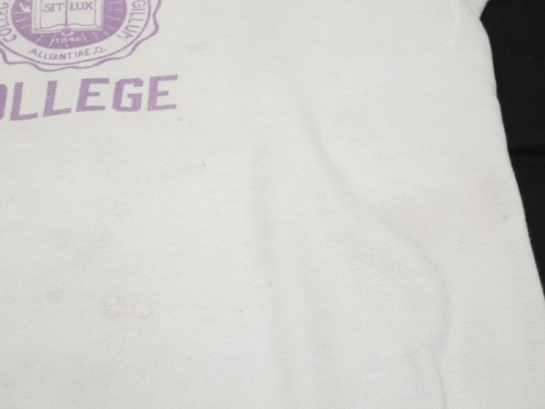 画像7: 50s UNKNOWN FRONT V SOAK COLLEGE PRINT SWEAT (7)