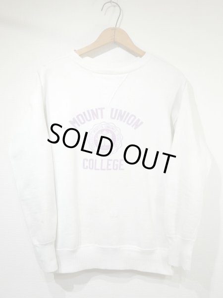 画像1: 50s UNKNOWN FRONT V SOAK COLLEGE PRINT SWEAT (1)