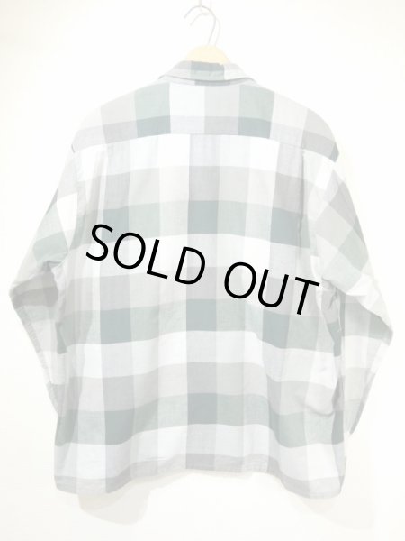 画像2: 60s Lord Benson BLOCK CHECK OPEN COLLAR BOX SHIRT (2)