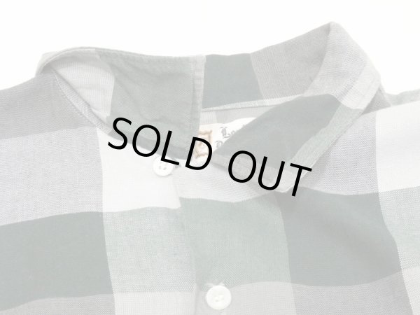 画像5: 60s Lord Benson BLOCK CHECK OPEN COLLAR BOX SHIRT (5)