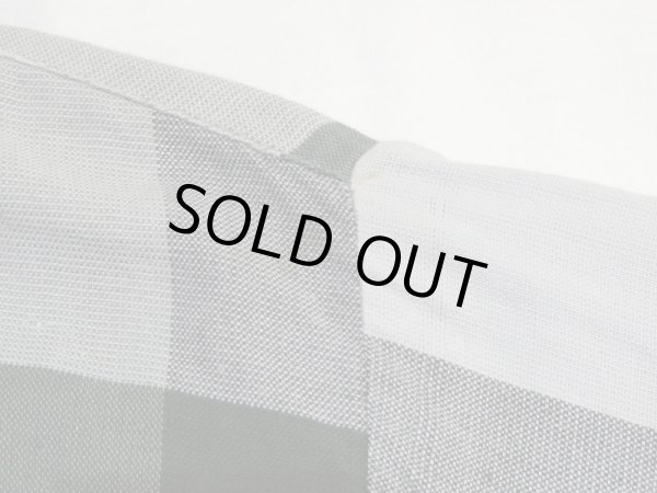 画像8: 60s Lord Benson BLOCK CHECK OPEN COLLAR BOX SHIRT (8)