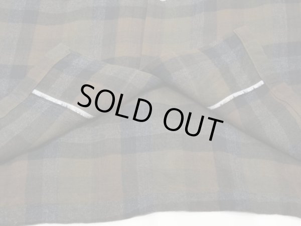 画像7: 60s CAMPUS GRADATION PLAID RAYON SQUARE SHIRT (7)