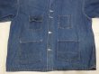 画像6: 30s Liberty ？ DENIM CHORE JACKET COVERALL with NRA CODE TAG and WESTERN COSTUME TAG (6)