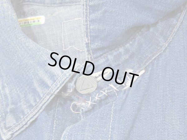 画像5: 30s Liberty ？ DENIM CHORE JACKET COVERALL with NRA CODE TAG and WESTERN COSTUME TAG (5)