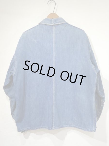 画像2: 30s Liberty ？ DENIM CHORE JACKET COVERALL with NRA CODE TAG and WESTERN COSTUME TAG (2)