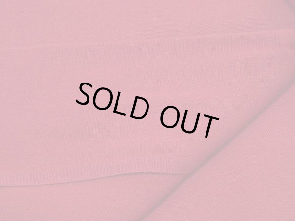 画像8: 60s Donegal MADDER RED SOLID BLANK COTTON RAYON OPEN COLLAR SHIRT  (8)