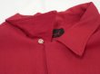 画像5: 60s Donegal MADDER RED SOLID BLANK COTTON RAYON OPEN COLLAR SHIRT  (5)