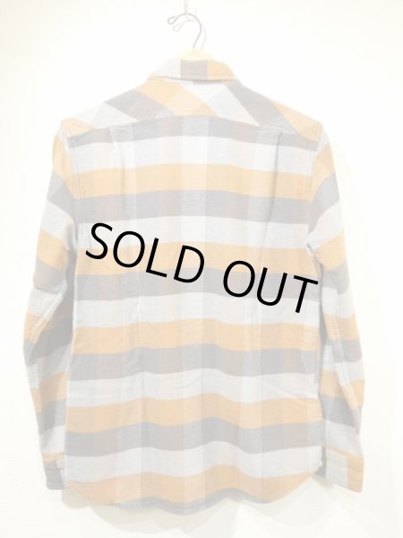 画像2: 90s 00s C.C.FILSON BLOCK CHECK HEAVY FLANNEL SHIRT (2)