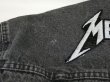 画像14: 80s Levi's 57508-0256 YARN DYED BLACK DENIM JACKET GJ with METALLICA PATCH MADE IN USA (14)