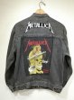 画像1: 80s Levi's 57508-0256 YARN DYED BLACK DENIM JACKET GJ with METALLICA PATCH MADE IN USA (1)