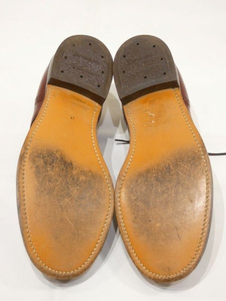 画像12: 50s Bondshire PUNCHED CAP TOE LEATHER SHOES (12)